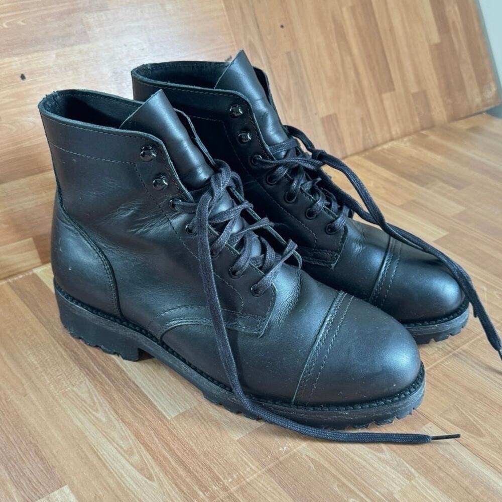 Thursday Boot Co. Men's Captain StormKing Black Matte Leather Boots